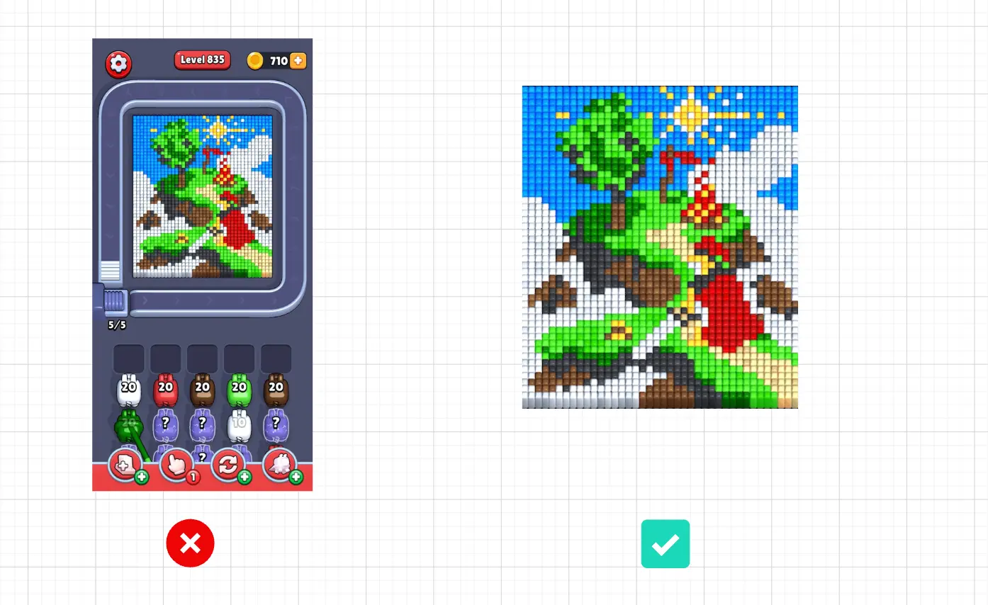 How to crop screenshot correctly