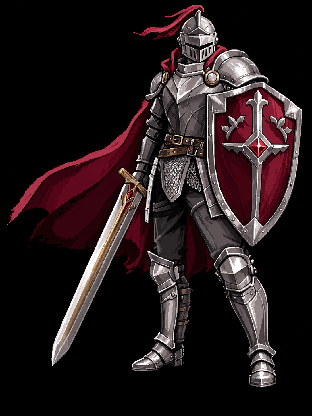 Taskbar Hero Knight normal character art preview