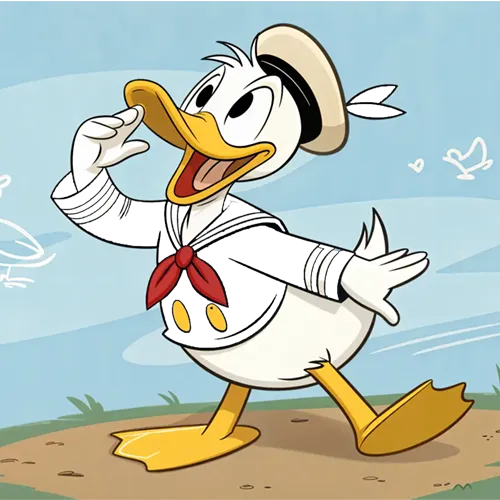 Donald Duck sailor jacket color prompt preview